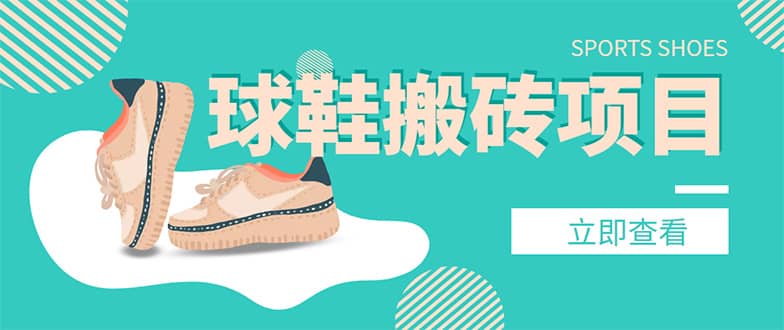 外面收费998的球鞋搬砖项目【详细教程+资源渠道】-小白网创资源网