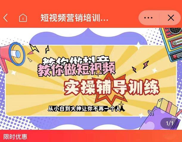 蕊总很忙·短视频营销培训实操课教你快速入门，教你做抖音短视频-小白网创资源网