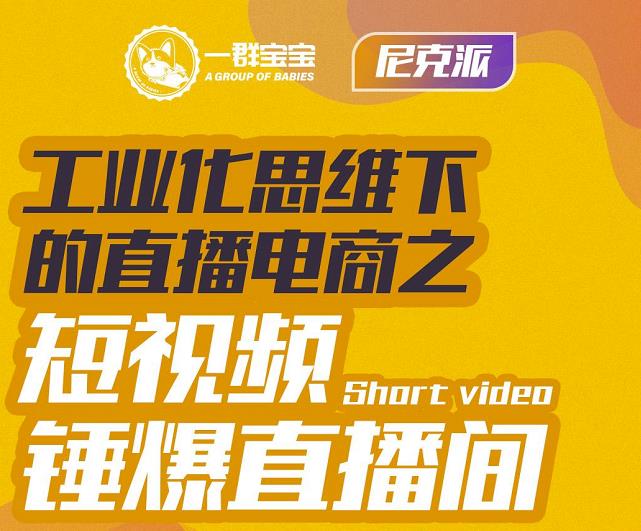 尼克派·工业化思维下的直播电商之短视频锤爆直播间，听话照做执行爆单-小白网创资源网