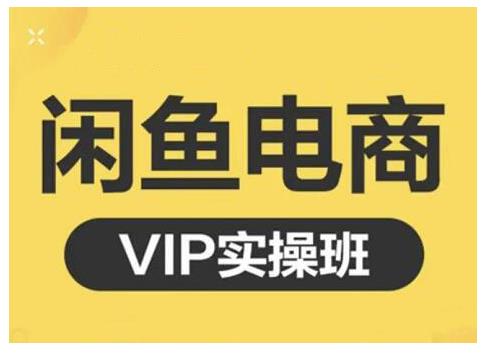 鱼客·闲鱼电商零基础入门到进阶VIP实战课程，帮助你掌握闲鱼电商所需的各项技能-小白网创资源网