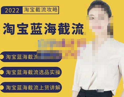 2022淘宝蓝海截流攻略，淘宝蓝海截流选品上货实操讲解-小白网创资源网