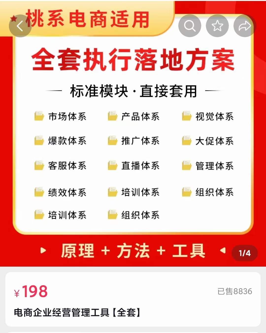 外面卖198·电商企业经营管理工具：全套执行落地方案 标准模块·直接套用-小白网创资源网