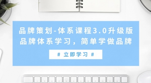 品牌策划-体系课程3.0升级版，品牌体系学习，简单学做品牌-小白网创资源网